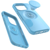 OtterBox Otter + Pop Symmetry Apple iPhone 14 Pro Case You Cyan This (Blue) - (77-88802), Antimicrobial, DROP+ 3X Military Standard,Swappable,7 Yrs