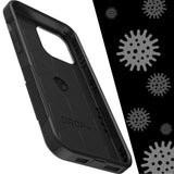 EOL OtterBox Commuter Apple iPhone 14 Pro Max Case Black - (77-88441), Antimicrobial, DROP+ 3X Military Standard, Dual-Layer, Raised Edges, Port Cove