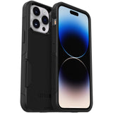 EOL OtterBox Commuter Apple iPhone 14 Pro Max Case Black - (77-88441), Antimicrobial, DROP+ 3X Military Standard, Dual-Layer, Raised Edges, Port Cove