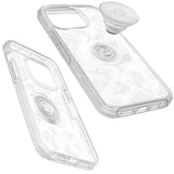 OtterBox Otter + Pop Symmetry Clear Apple iPhone 14 Pro Max Case Flower Of The Month (Clear) - (77-89736), Antimicrobial, DROP+ 3X Military Standard