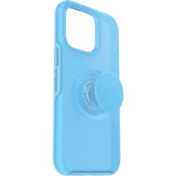 OtterBox Otter + Pop Symmetry Apple iPhone 14 Pro Max Case You Cyan This? (Blue)-(77-88820),Antimicrobial,DROP+ 3X Military Standard,Swappable PopGrip