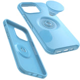 OtterBox Otter + Pop Symmetry Apple iPhone 14 Pro Max Case You Cyan This? (Blue)-(77-88820),Antimicrobial,DROP+ 3X Military Standard,Swappable PopGrip