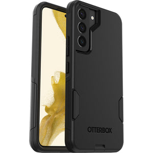 OtterBox Commuter Samsung Galaxy S22 5G (6.1") Case Black - (77-86384), Antimicrobial, DROP+ 3X Military Standard, Dual-Layer,Raised Edges,Port Covers