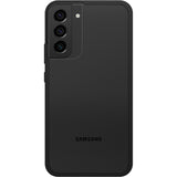 OtterBox React Samsung Galaxy S22+ 5G (6.6") Case Black Crystal (Clear/Black) -(77-86613),Antimicrobial,DROP+ Military Standard,Raised Edges,Hard