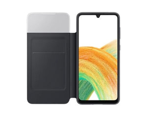 EOL Samsung Galaxy A33 5G (6.4") Smart S View Wallet Cover - Black(EF-EA336PBEGWW),Keep it handy,slender yet sturdy design,Protects from front to back