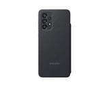 EOL Samsung Galaxy A33 5G (6.4") Smart S View Wallet Cover - Black(EF-EA336PBEGWW),Keep it handy,slender yet sturdy design,Protects from front to back