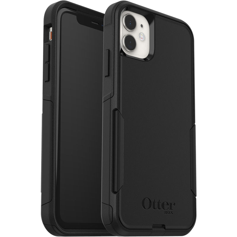 OtterBox Commuter Apple iPhone 11 Case Black - (77-62463), DROP+ 3X Military Standard, Dual-Layer, Raised Edges, Port Covers, No-Slip,7 Years Warranty