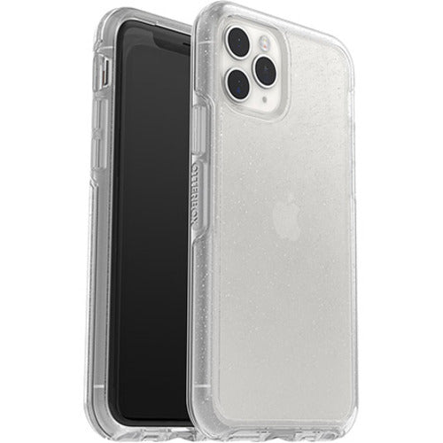 OtterBox Symmetry Clear Apple iPhone 11 Pro Case Stardust (Clear Glitter) - (77-62537), Antimicrobial, DROP+ 3X Military Standard, Raised