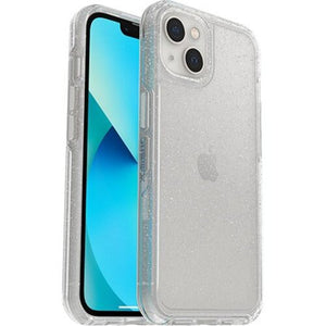 OtterBox Symmetry Clear Apple iPhone 13 Case Stardust (Clear Glitter) - (77-85307), Antimicrobial, DROP+ 3X Military Standard,Raised Edges,Ultra-Sleek