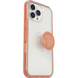 OtterBox Otter + Pop Symmetry Clear Apple iPhone 13 Pro Max / iPhone 12 Pro Max Case Melondramatic (Clear/Orange) - (77-83713), Antimicrobial