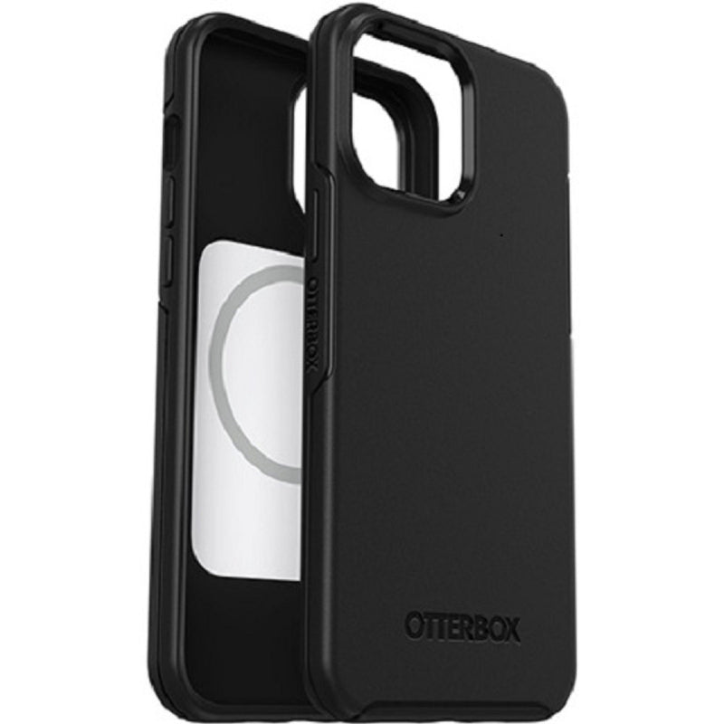 EOL OtterBox Symmetry+ MagSafe Apple iPhone 13 Pro Max / iPhone 12 Pro Max Case Black - (77-83600), Antimicrobial, DROP+ 3X Military Standard,Raised E