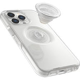 (LS) OtterBox Otter + Pop Symmetry Clear Apple iPhone 13 Pro Case Clear Pop-(77-84517), DROP+ 3X Military Standard, Swappable PopGrip,7 Years Warranty