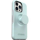 OtterBox Otter + Pop Symmetry Apple iPhone 13 Pro Case Light Teal/Grey - (77-83545), Antimicrobial, DROP+ 3X Military Standard, Swappable PopGrip