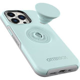 OtterBox Otter + Pop Symmetry Apple iPhone 13 Pro Case Light Teal/Grey - (77-83545), Antimicrobial, DROP+ 3X Military Standard, Swappable PopGrip