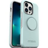 OtterBox Otter + Pop Symmetry Apple iPhone 13 Pro Case Light Teal/Grey - (77-83545), Antimicrobial, DROP+ 3X Military Standard, Swappable PopGrip