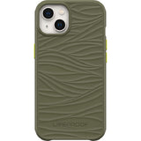 LifeProof WAKE Apple iPhone 13 Case Gambit Green (Olive/Lime) - (77-83564), 2M DropProof, Mellow Wave Pattern, Ultra-thin, One-Piece Design