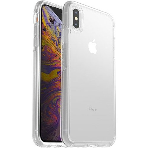 (LS) OtterBox Symmetry Clear Apple iPhone Xs Max Case Clear - (77-60085), Antimicrobial, DROP+ 3X Military Standard, Raised Edges, 7 Years Warranty