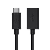 Belkin 3.0 USB-C to USB-A Adapter (USB-C Adapter) - Black (F2CU036btBLK), 5Gbps, Reversible USB-C Connector, Power Output 3A, USB-IF Certified,2YR