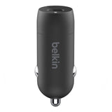 Belkin BoostCharge 20W USB-C PD Car Charger - Black(CCA003btBK), Fast & Compact Car Charger, Small But Mighty, Charge 0% to 50% in 30 minutes,2YR