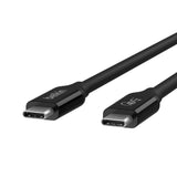 Belkin USB4 USB-C to USB-C  Cable (0.8M/2.6ft) - (INZ001BT0.8MBK),100W PD,40Gbps,Thunderbolt 3,Samsung Galaxy,iPad,MacBook,Google,OPPO,Nokia,2YR