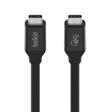 Belkin USB4 USB-C to USB-C  Cable (0.8M/2.6ft) - (INZ001BT0.8MBK),100W PD,40Gbps,Thunderbolt 3,Samsung Galaxy,iPad,MacBook,Google,OPPO,Nokia,2YR