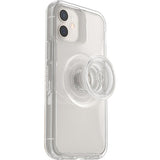 OtterBox Otter + Pop Symmetry Clear Apple iPhone 12 Mini Case Clear Pop - (77-65760), Antimicrobial, DROP+ 3X Military Standard,Swappable PopGrip