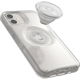 OtterBox Otter + Pop Symmetry Clear Apple iPhone 12 Mini Case Clear Pop - (77-65760), Antimicrobial, DROP+ 3X Military Standard,Swappable PopGrip