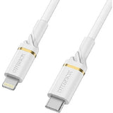 OtterBox Lightning to USB-C Fast Charge Cable (2M) - White (78-52646), 3 AMPS (60W),MFi/USB PD,3K Bend/Flex,480Mbps Transfer,Apple iPhone/iPad/MacBook