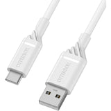 OtterBox USB-C to USB-A (2.0) Cable (1M) - White (78-52536), 3 AMPS (60W), 3K Bend/Flex,Samsung Galaxy,Apple iPhone,iPad,MacBook, 2 Years Warranty