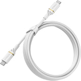 OtterBox USB-C to USB-C (2.0) PD Fast Charge Cable (2M) - White (78-52673),3 AMPS (60W),Samsung Galaxy,Apple iPhone,iPad,MacBook,Google,OPPO,Nokia