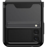 OtterBox Symmetry Flex Samsung Galaxy Z Flip3 5G (6.7") Case Black Crystal (Clear/Black) - (77-84199), Antimicrobial, DROP+ 2X Military Standard