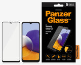 PanzerGlass Samsung Galaxy A22 4G (6.4") Screen Protector Edge-to-Edge - Black (7278), Scratch & Shock Resistant, Gold Strength, 2YR