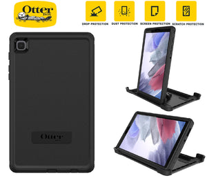 OtterBox Defender Samsung Galaxy Tab A7 Lite (8.7") Case Black - (77-83087), DROP+ 2X Military Standard, Built-in Screen Protection, Multi-Position