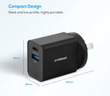 (LS) mbeat® Gorilla Power Dual Port 18W USB-C PD & QC 3.0 Charger