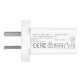 Verbatim USB Charger Single Port 2.4A - White Single Port Wall Charger