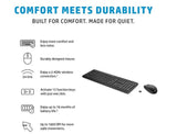 HP 230 Wireless Keyboard & Mouse Combo 12 function keys chiclet comfortable low noise 1600DPI Mouse Light Weight Long Battery Life ~16mths