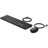 HP 320MK USB Wired Desktop Keyboard Mouse Combo Reduced-sized & Low-Profile Quiet Keys Easy Clean Plug&Play for Notebook Desktop PC