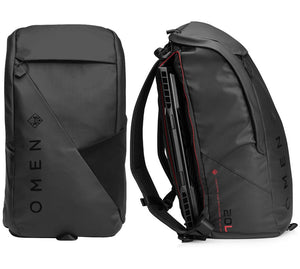 HP OMEN Transceptor 15.6" Gaming Backpack Water-Resistant 20L Size Travel Luggage Sleeve College School Bag for Women/Men fits 14"13" Notebook 840g