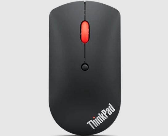 LENOVO ThinkPad Bluetooth Silent Mouse - Dual-Host Bluetooth 5.0 to Switch Between 2 Devices,DPI Adjustment: 2400, 1600, 800, 1YR Battery Life