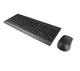 LENOVO Essential Wireless Combo Keyboard & Mouse 2.4GHz via Nano USB 3 Buttons Optical Mouse 1200DPI 3M Clicks (US English 103P)