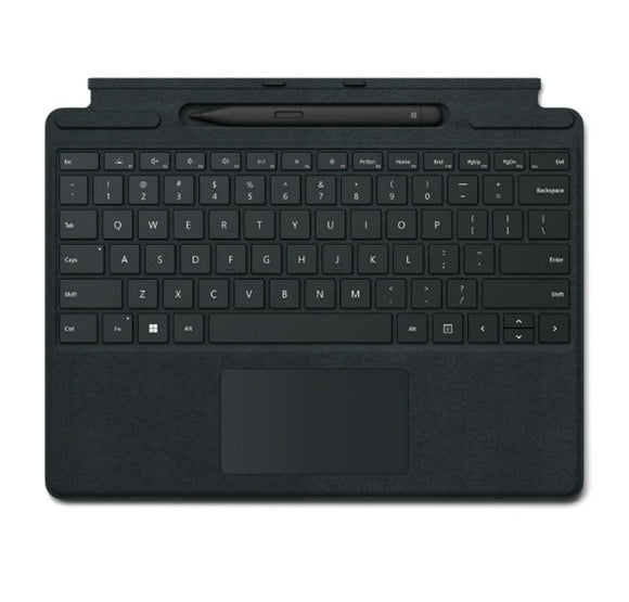 Microsoft Surface Pro 8/9/X/10/11 Business Signature Mechanical & Backlit Key Large Type cover Keyboard Black with Slim Pen