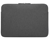 Targus 15.6" Cypress EcoSmart Sleeve for Laptop Notebook Tablet - Up to 15.6", Made with 5 Recycled Plastic Water Bottles - Grey