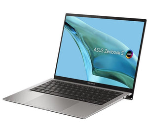 ASUS ZenBook S 13 13.3" 2.8K OLED Intel i7-1355U 16GB DDR5 512GB SSD Windows 11 PRO Iris Xe WIFI6E Backlit Thunderbolt 2xUSB-C HDMI 180° Hinge 1kg 1yr