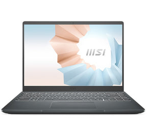 MSI Modern Series Notebook 14" FHD Intel Alder Lake i7-1255U Onboard DDR4 16GB 512GB NVMe PCIe Gen3x4 SSD Windows11 Home Intel Iris Xe Graphics