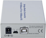 Alloy FCR200ST 10/100Base-TX to 100Base-FX Multimode Fibre (ST) Converter with LFP via FEF or FM. 2Km