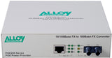 Alloy POE200ST 10/100Base-TX to 100Base-FX Multimode Fibre (ST) Converter, provides PoE power (RJ-45). 2km