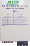 Alloy SCR460SC-1 RS-232/422/485 Serial DB-9 to Multimode Fibre Converter. Max. range 2Km