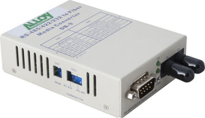 Alloy SCR460ST-1  RS-232/422/485 Serial DB-9 to Multimode Fibre Converter. Max. range 2Km