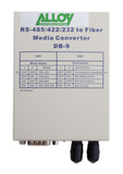 Alloy SCR460ST-1  RS-232/422/485 Serial DB-9 to Multimode Fibre Converter. Max. range 2Km