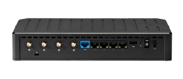 Cradlepoint E100 Enterprise Branch Router, 5G, Firewall, 4x SMA connectors 5x GbE Ethernet Ports, Dual Band Wi-Fi 5, 1-Year NetCloud Advanced Plan